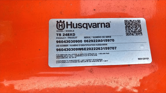 Image of Husqvarna TS248XD equipment image 4