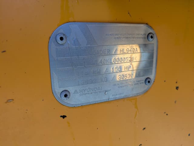 Image of Hyundai HL940A equipment image 2