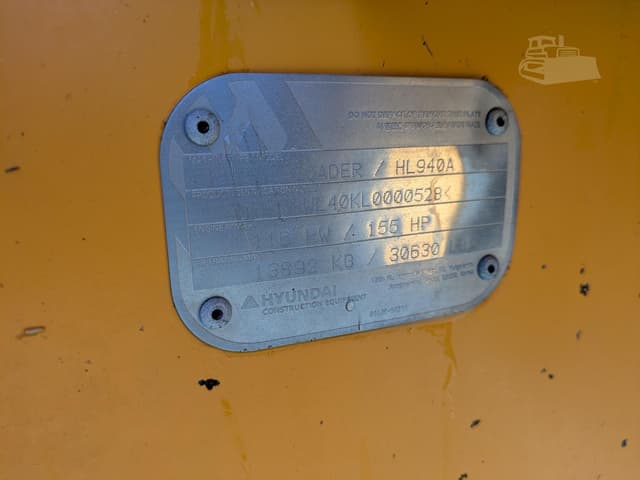 Image of Hyundai HL940A equipment image 2
