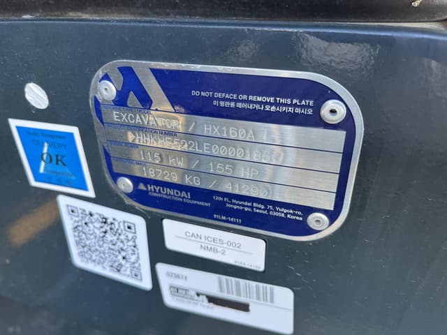 Image of Hyundai HX160AL equipment image 4