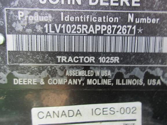 Image of John Deere 1025R equipment image 2