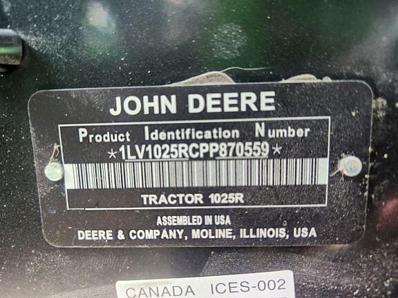 Image of John Deere 1025R equipment image 4