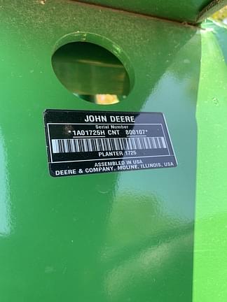 Image of John Deere 1725 equipment image 4