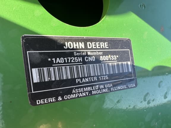 Image of John Deere 1725C equipment image 4
