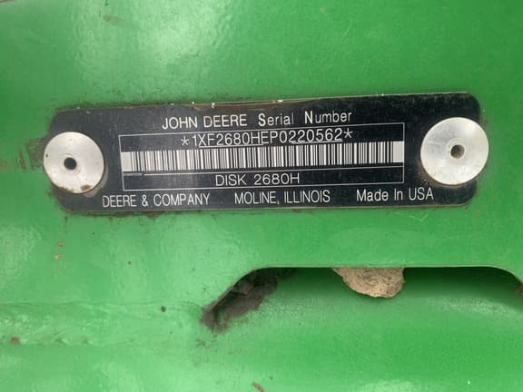 Image of John Deere 2680H equipment image 1