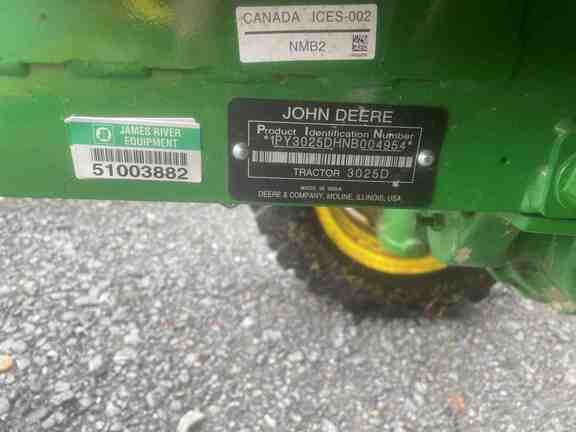 Image of John Deere 3025D equipment image 4