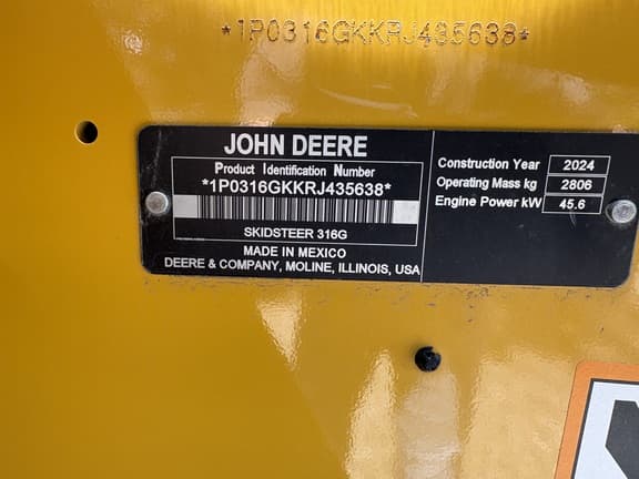 Image of John Deere 316GR equipment image 3