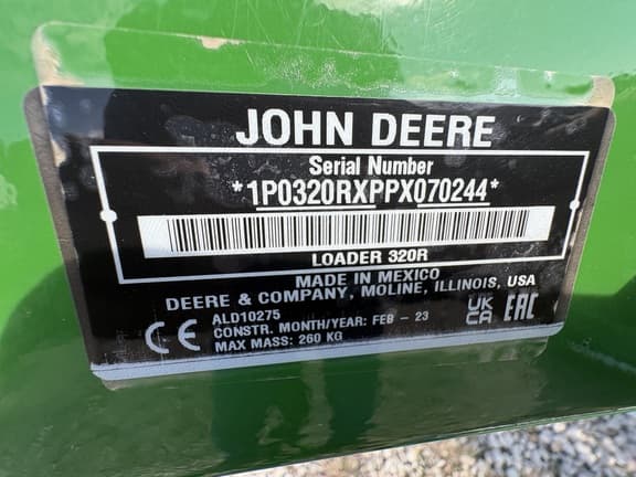 Image of John Deere 320R equipment image 4