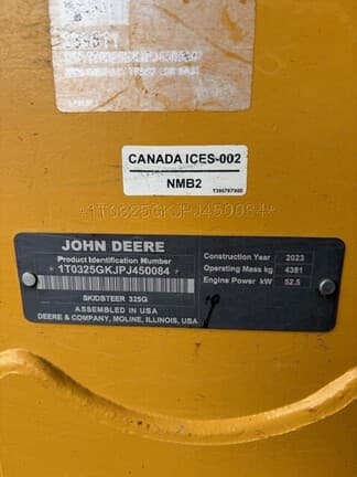 Image of John Deere 325G equipment image 1