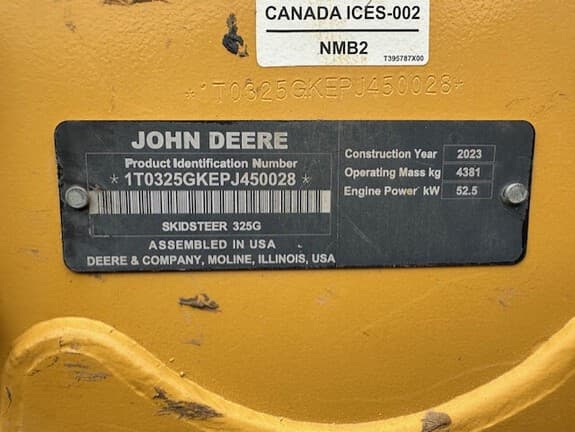 Image of John Deere 325G equipment image 1