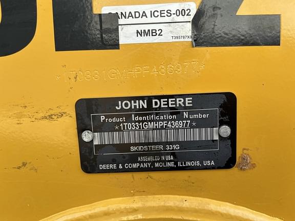 Image of John Deere 331G equipment image 3