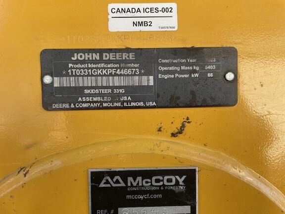 Image of John Deere 331G equipment image 4