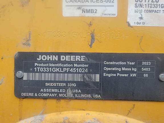 Image of John Deere 331G equipment image 4