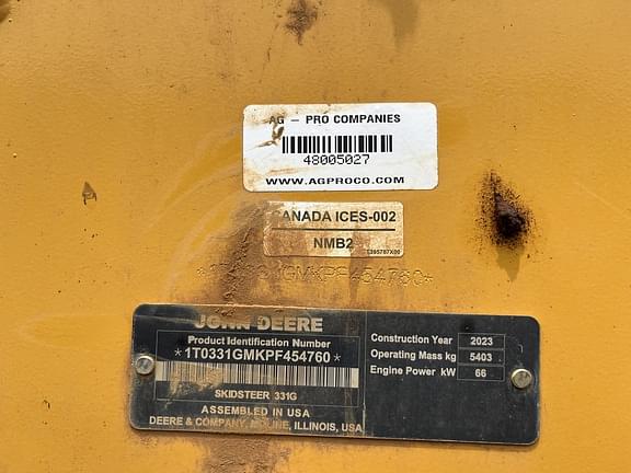 Image of John Deere 331G equipment image 2