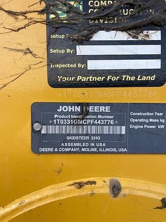 Image of John Deere 331G equipment image 4