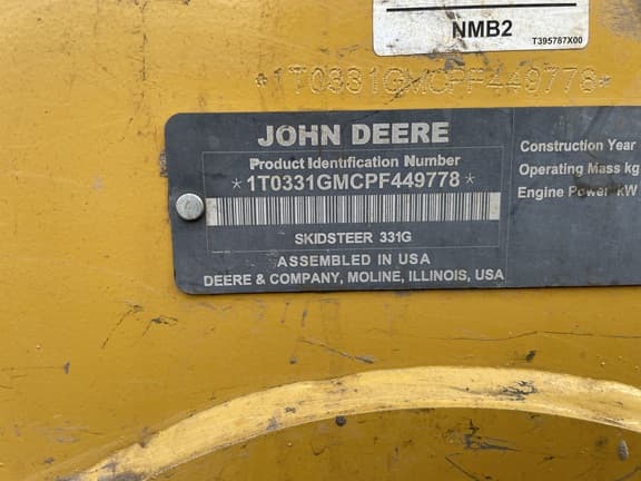 Image of John Deere 331G equipment image 4