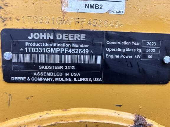 Image of John Deere 331G equipment image 3