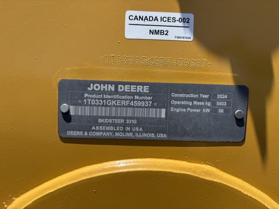 Image of John Deere 331G equipment image 2