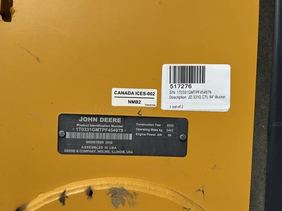 Image of John Deere 331G equipment image 4