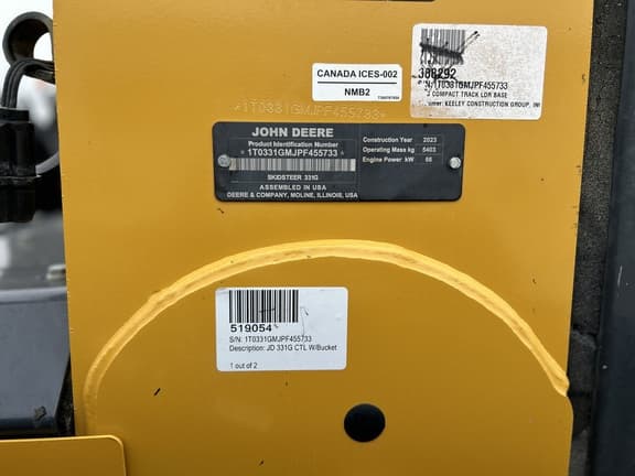 Image of John Deere 331G equipment image 3