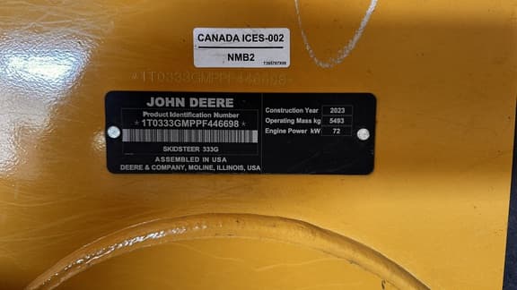 Image of John Deere 333G equipment image 3