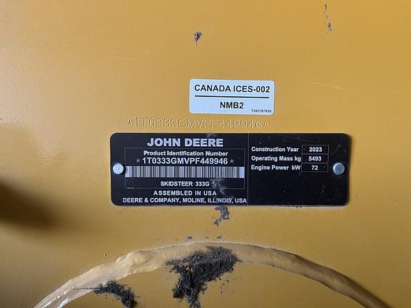 Image of John Deere 333G equipment image 4