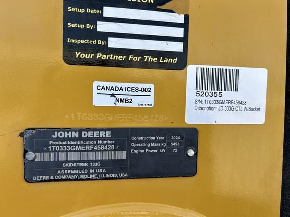 Image of John Deere 333G equipment image 3
