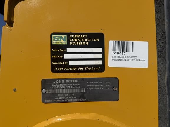 Image of John Deere 333G equipment image 4