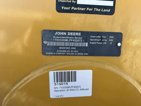 Image of John Deere 333G equipment image 4