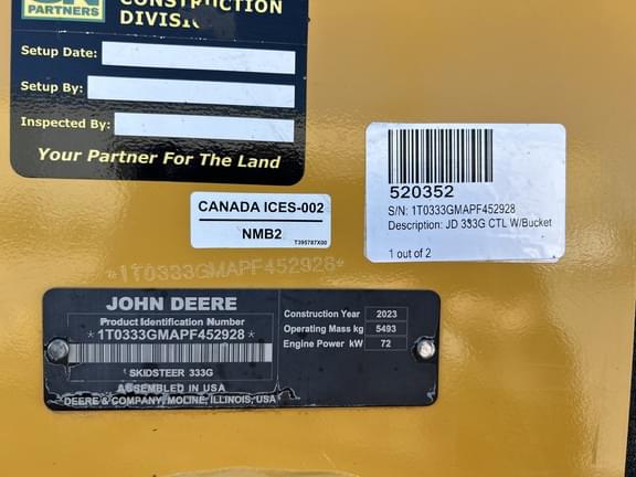 Image of John Deere 333G equipment image 3