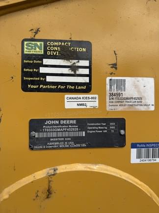 Image of John Deere 333G equipment image 2