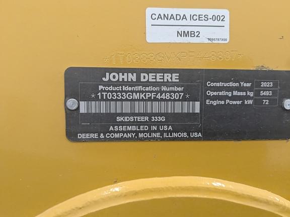 Image of John Deere 333G equipment image 4