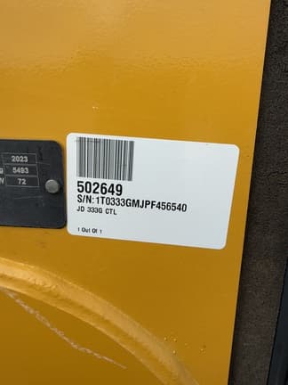 Image of John Deere 333G equipment image 3
