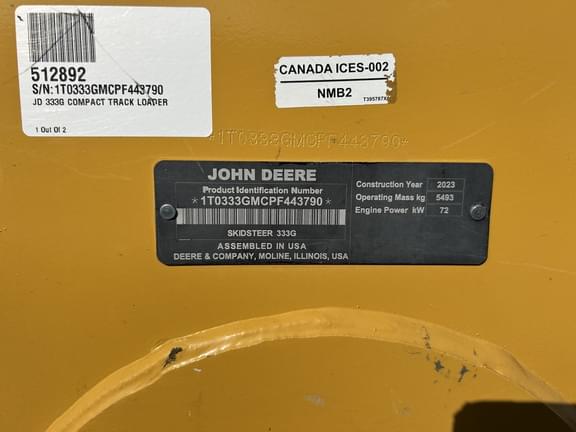 Image of John Deere 333G equipment image 4