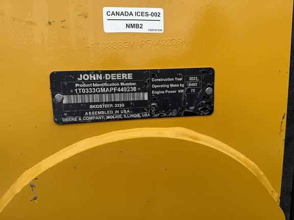 Image of John Deere 333G equipment image 2
