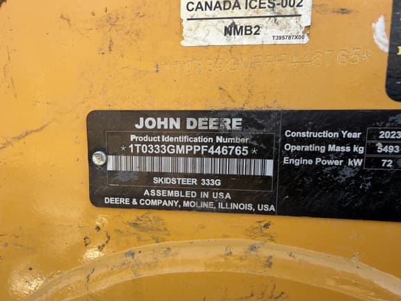 Image of John Deere 333G equipment image 1