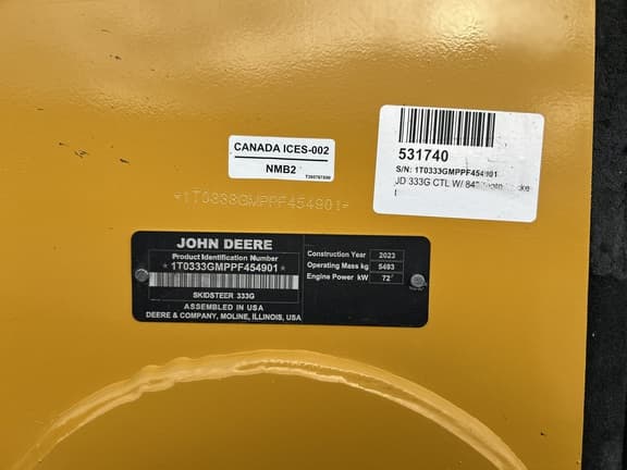 Image of John Deere 333G equipment image 4
