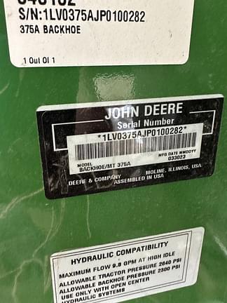 Image of John Deere 375A equipment image 4