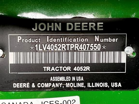 Image of John Deere 4052R equipment image 2