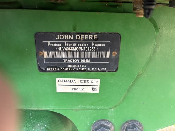 Image of John Deere 4066M equipment image 1