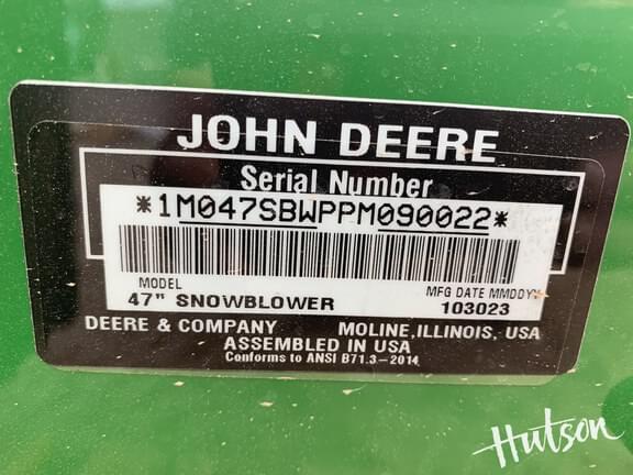 Image of John Deere 47" Snow Blower equipment image 4