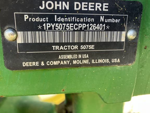 Image of John Deere 5075E equipment image 1