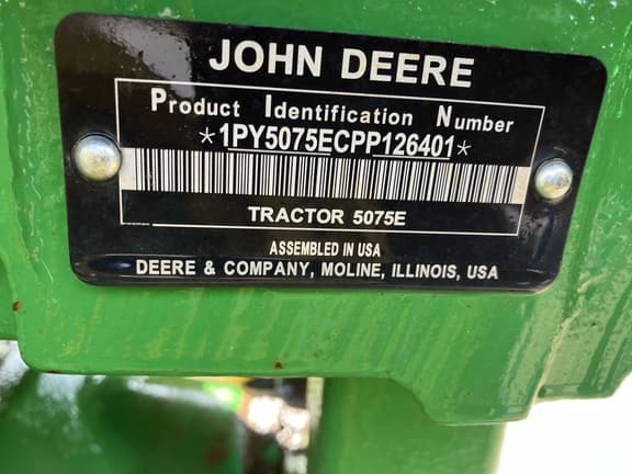 Image of John Deere 5075E equipment image 1