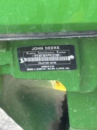 Image of John Deere 5075E equipment image 4