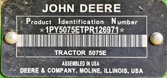 Image of John Deere 5075E equipment image 4