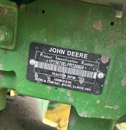 Image of John Deere 5075E equipment image 4