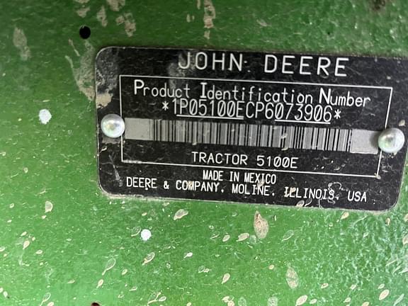 Image of John Deere 5100E equipment image 1