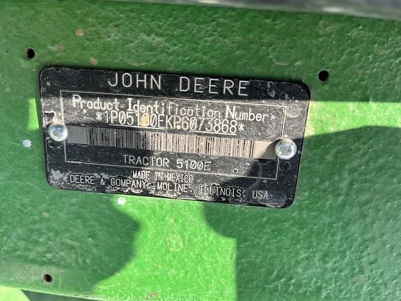 Image of John Deere 5100E equipment image 1