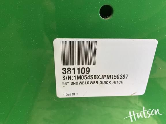 Image of John Deere 54" Snow Blower equipment image 4