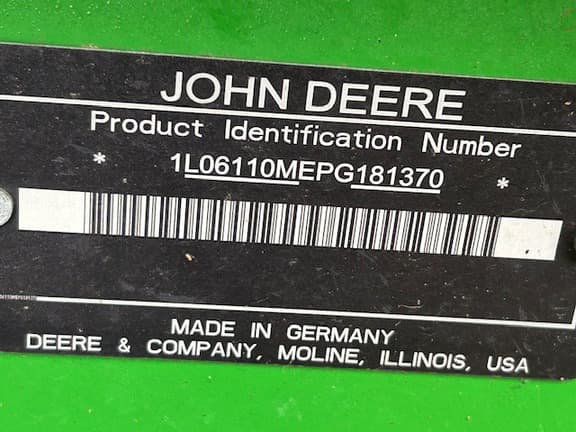 Image of John Deere 6110M Image 1